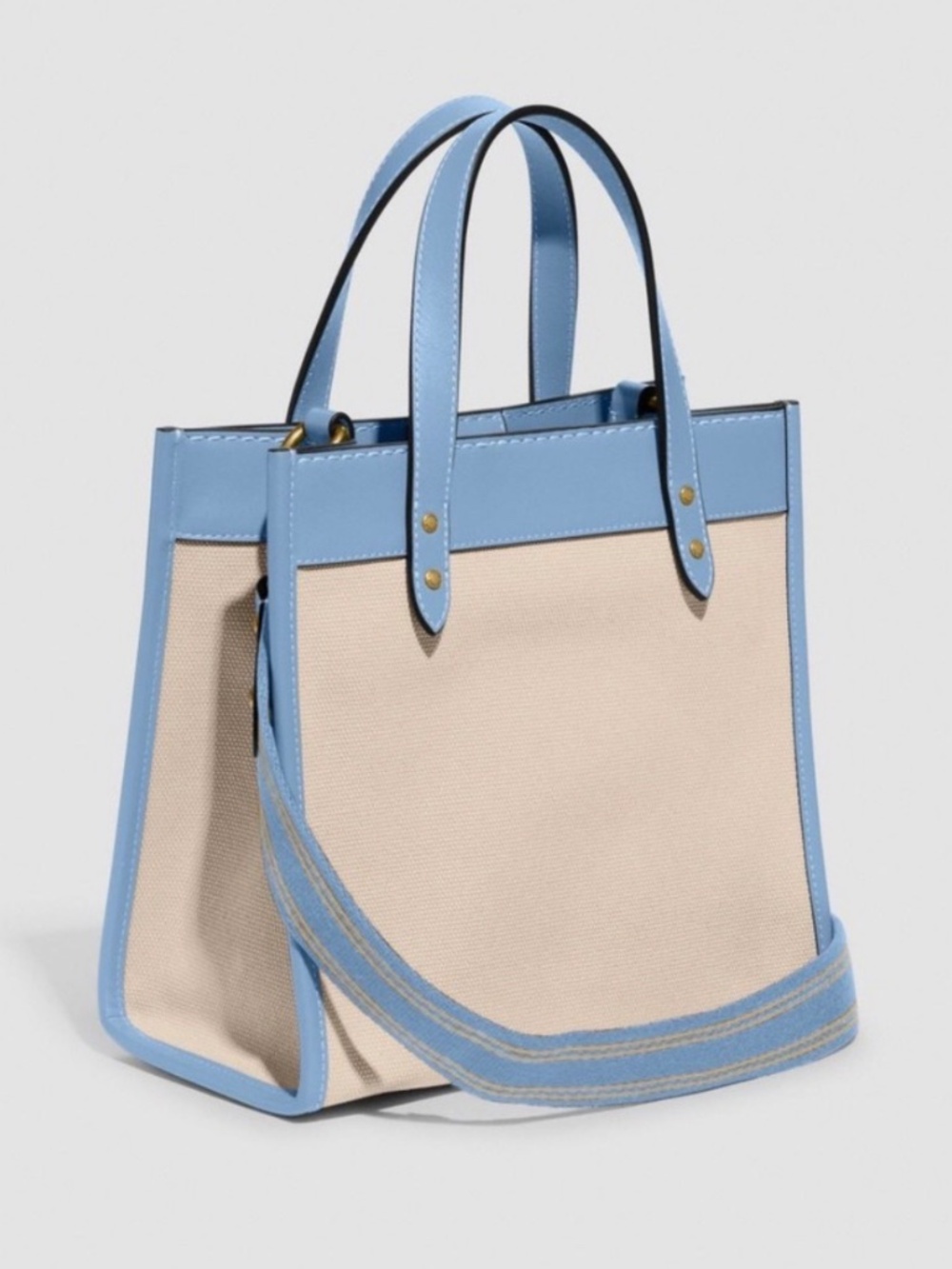 NEW COACH Field Tote 22 Canvas Leather Satchel Pool CH740 Bag Handbag Tote - NWT - Picture 10 of 10